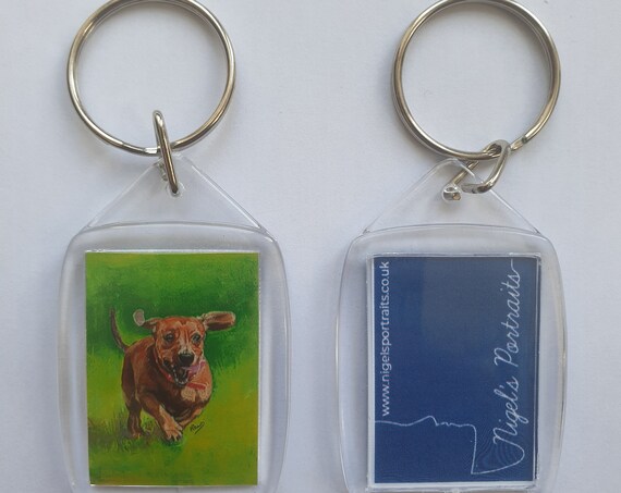 Dachshund - Key Ring - 54 x 34 x 5mm