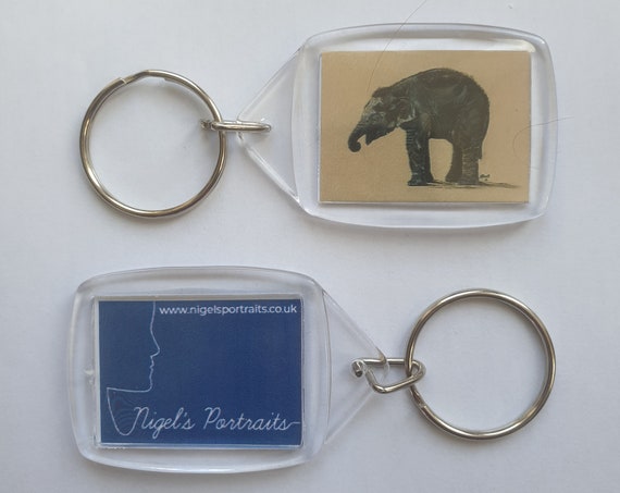 Elephant - Key Ring - 34 x 54 x 5mm