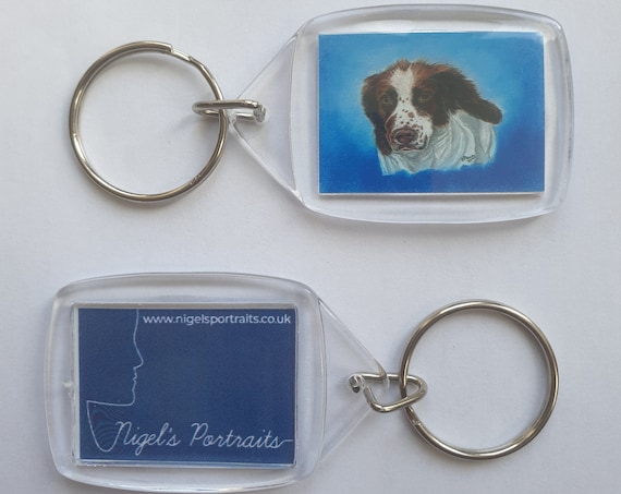 Springer Spaniel - Key Ring - 34 x 54 x 5mm