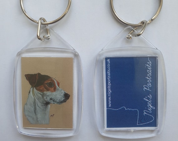 Jack Russell Terrier - Key Ring - 54 x 34 x 5mm
