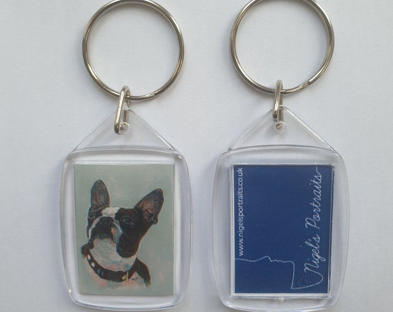 French Bulldog - Key Ring - 54 x 34 x 5mm
