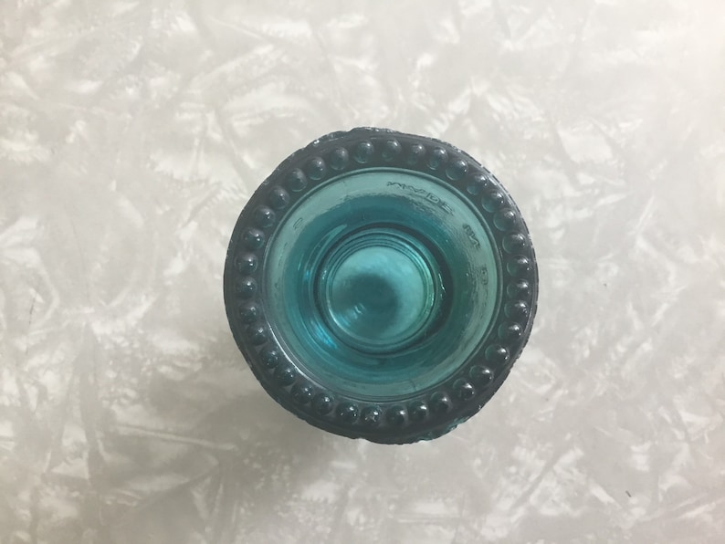 Hemingray-9 Collectible Small Glass Insulator Aqua Made is U.S.A.