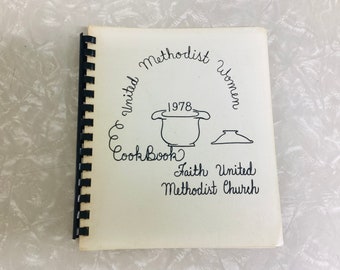 Vintage 1978 Church Cookbook, United Methodist Women’s Cookbook, Ankeny, Iowa