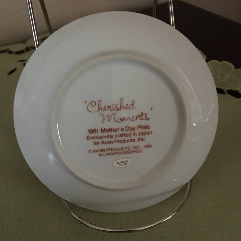 Mother's Day 1981 Collector Plate, Avon Collector Plate, Mother's Day ...
