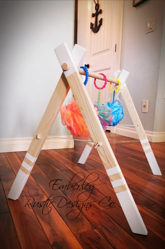 wooden baby gym etsy