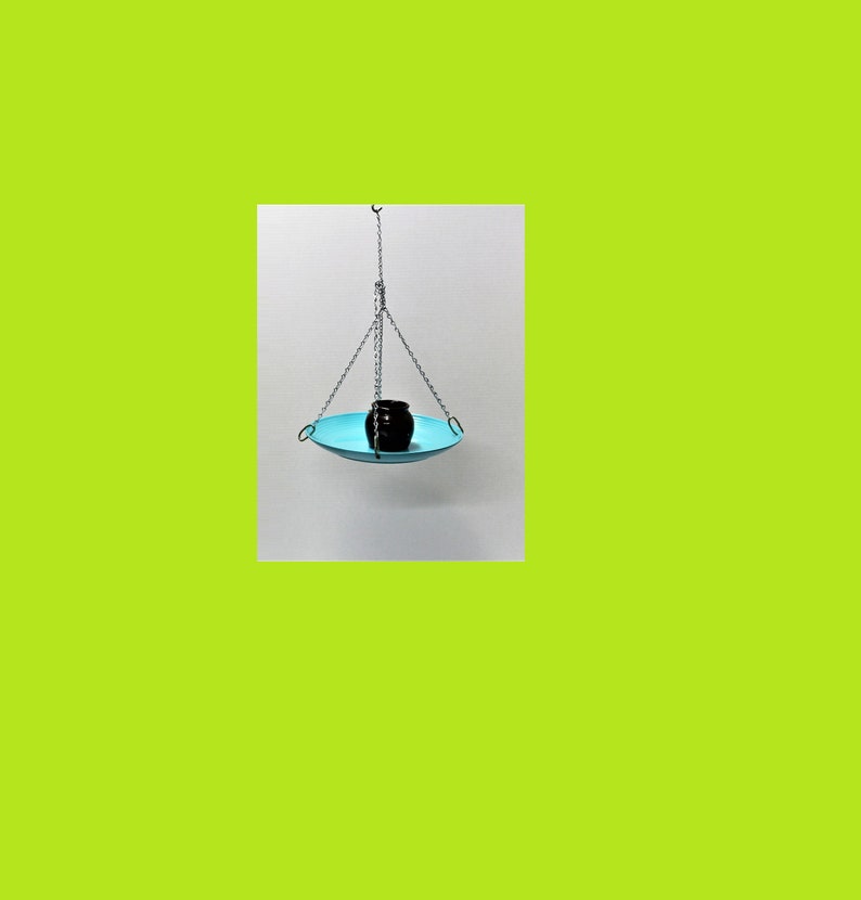 Oriole Grape Jelly Platter Feeder, Handmade Ceramic Crock Jelly Feeder