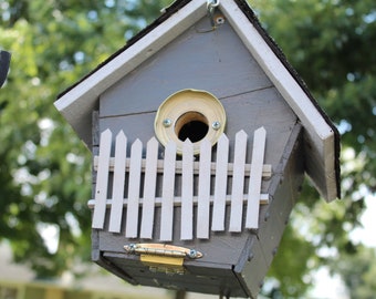 birdhouse, birds, bird house, bird feeders, yard art, garden decor, decoration, garden art, birdfeeder, wooden, home, house, outdoor decor