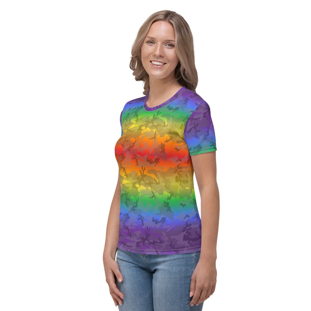 65 MCMLXV Women's LGBTQ Pride Camo Print T-Shirt | Etsy