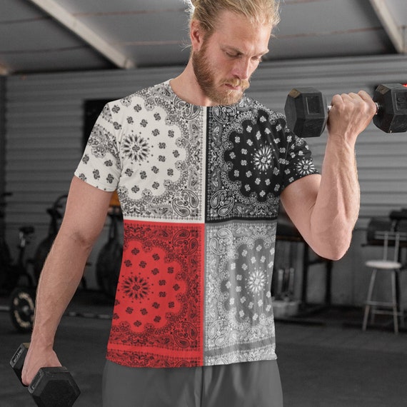 different color bandana shirt