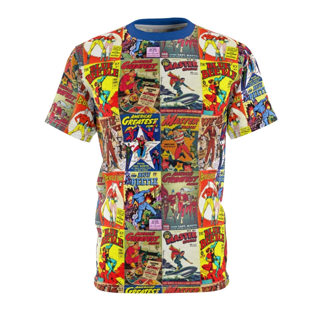 65 MCMLXV Unisex Vintage Super Hero Comic Book Print TShirt Etsy