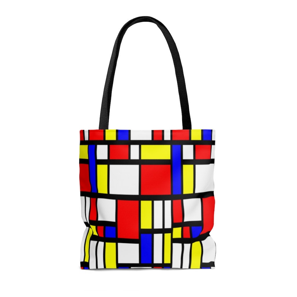 65 MCMLXV Mondrian Color Block Print Tote Bag | Etsy