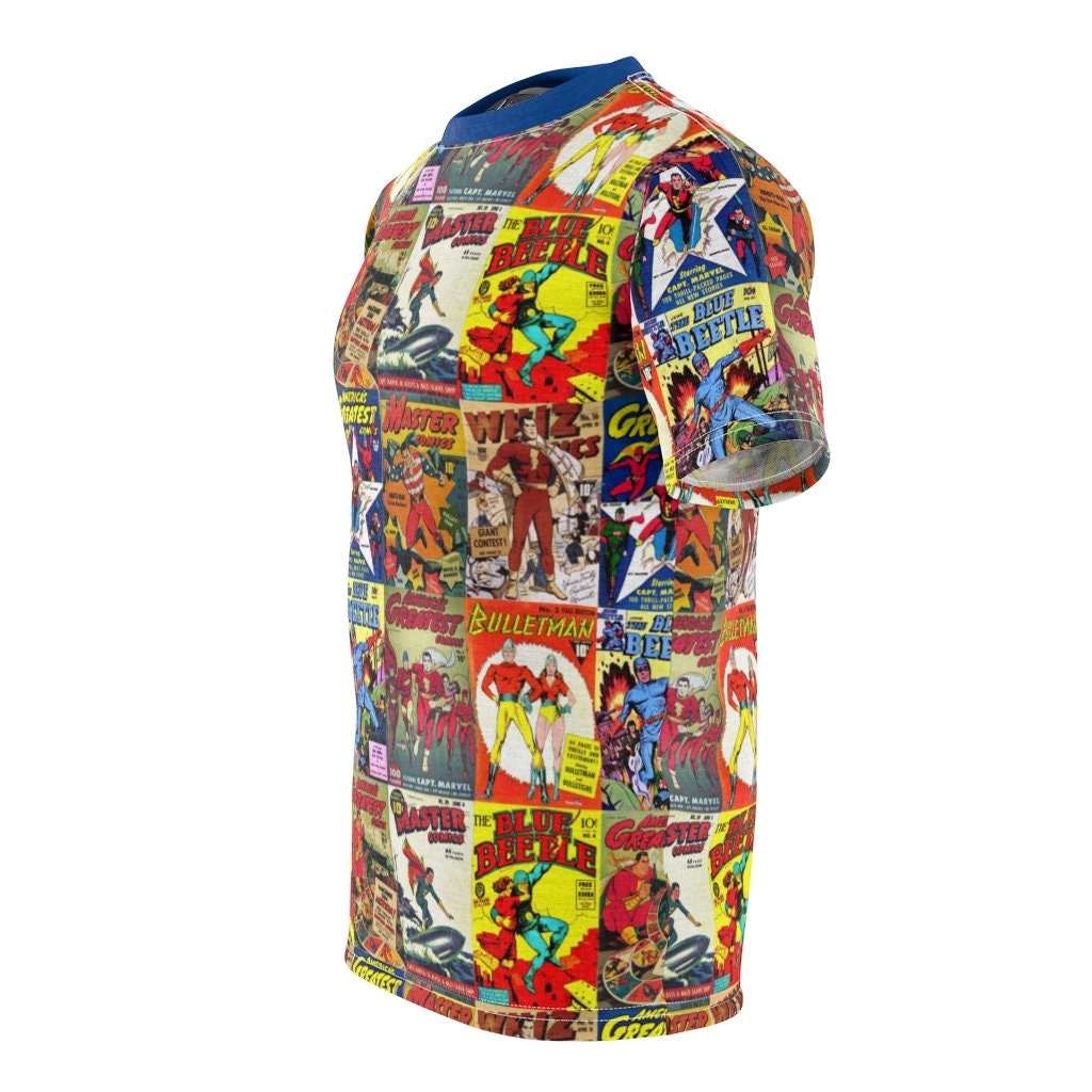 65 MCMLXV Unisex Vintage Super Hero Comic Book Print TShirt Etsy