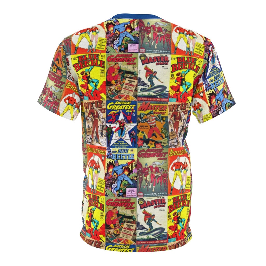 65 MCMLXV Unisex Vintage Super Hero Comic Book Print TShirt Etsy