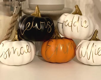 Personalised pumpkin | Mini pumpkin decor | Halloween pumpkins | Halloween decoration | Halloween gift | Home decor