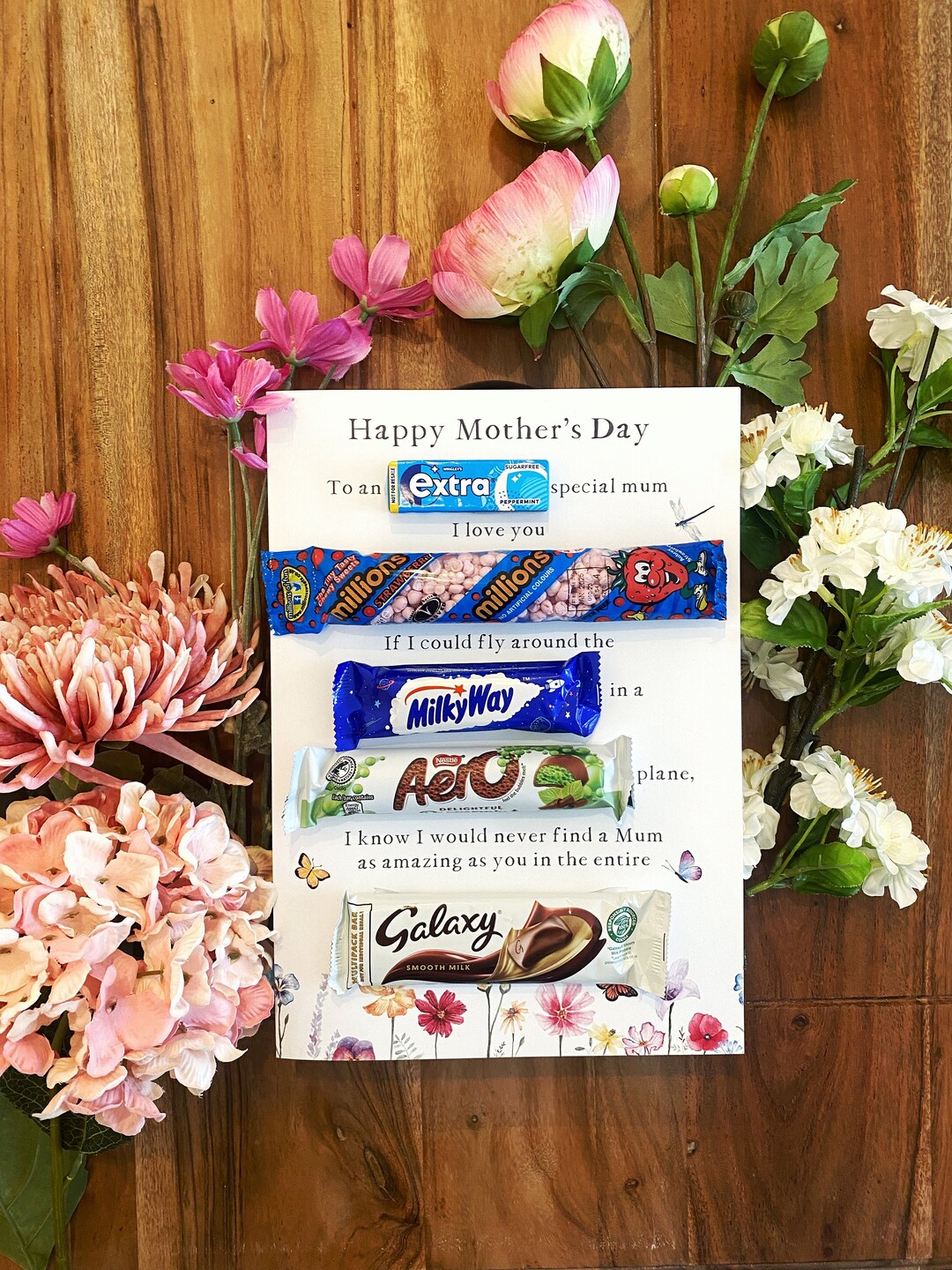 Personalised Chocolate Message Board Mother's Day Daughter Son Teacher