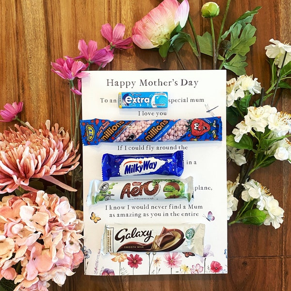 Personalised chocolate message board | Mother's Day | Daughter | Son | Teacher | birthday gift | chocolate board | chocolate | gifts for her