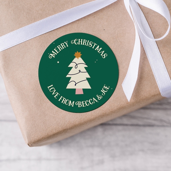 Personalised Christmas Labels Stickers | Christmas Gift Labels | Family Christmas Stickers | Christmas Personalised Stickers | Gift Tags
