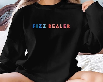 Colorful Fizz Dealer Sweatshirt, White Crewneck Fizz Sweatshirt, Fizz Gift For Her, Fizz Top - Crewneck Sweatshirt