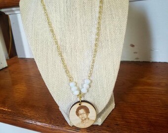Picture Disc Chain Necklace