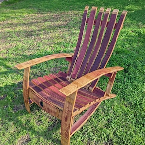 DIY - Wine Barrel Adirondack Chair Kit - with Hardware