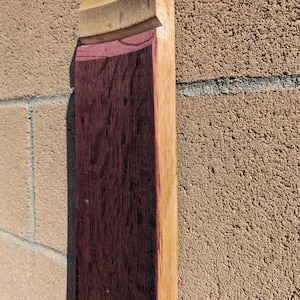 This is a typical unsanded stave.