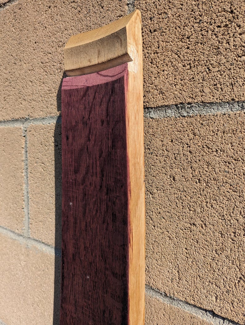 This is a typical unsanded stave.