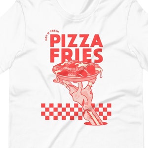 Zombie Hand Pizza Fries HHN Inspired Halloween Horror Nights Unisex Tee Theme Park
