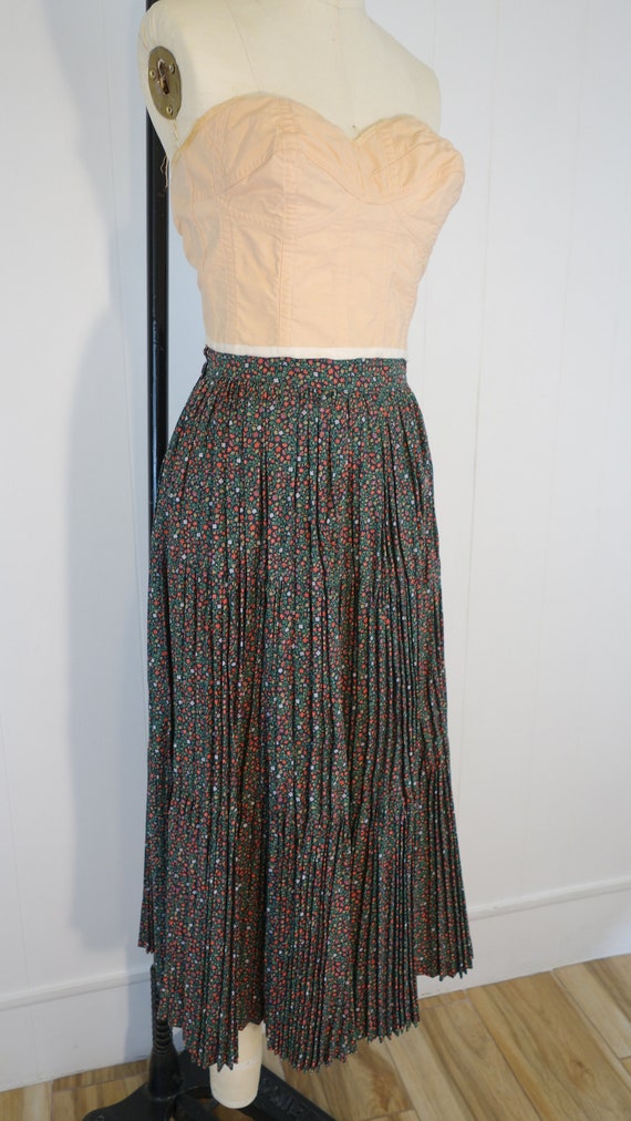 Martha of Taos Vintage Ditsy print skirt - image 1