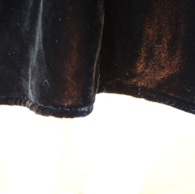 Vintage Black Velvet Dress