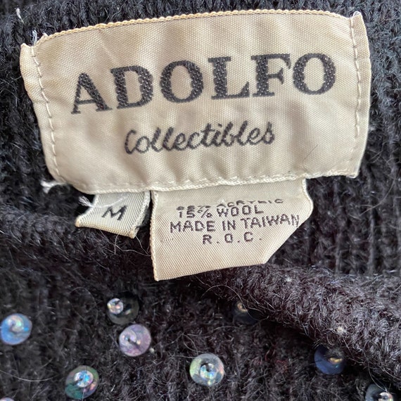 Adolfo Vintage sequin sweater - image 5