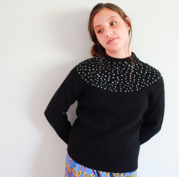 Vintage Adolfo sequin sweater