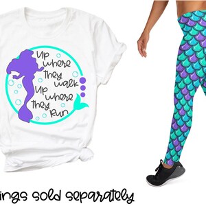 Up Where They Walk Up Where They Run Shirt | Disney Mermaid Shirt | Ariel Shirt | Run Disney Shirt | Short-Sleeve Unisex T-Shirt