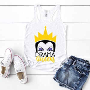 Drama Queen Tank | Disney Shirt | Wear to Disney Trip | Evil Queen Shirt | Women&#39;s Racerback Tank
