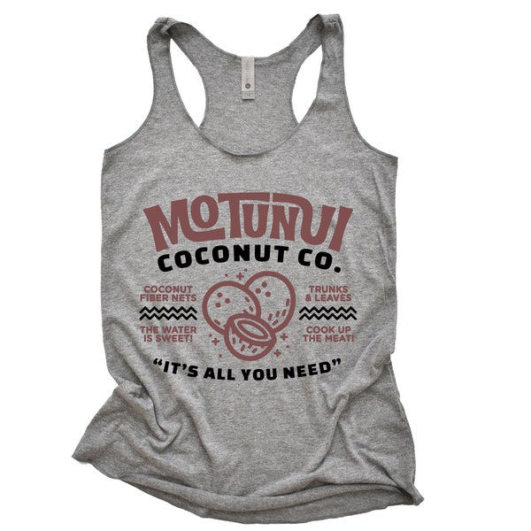 Motunui Coconut Company Shirt | Moana Shirt | Disney Moana Shirt | Wear to Disney | Kakamora Coconuts Women's Racerback Tank