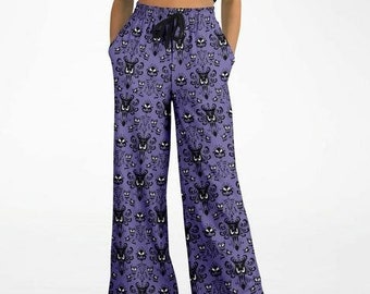 Haunted Mansion Flare Joggers | Haunted Mansion Wallpaper | Disney Pants | Haunted Mansion Outfit | Wear to Disney