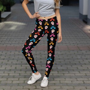 Coco Leggings | Day of the Dead Leggings | Adult Leggings | Disney Coco | Un Poco Loco | Womens Leggings