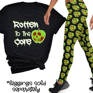 Rotten to the Core Tank | Disney Evil Queen | Snow White | Disney Leggings | Disney Villain | Short-Sleeve Unisex T-Shirt