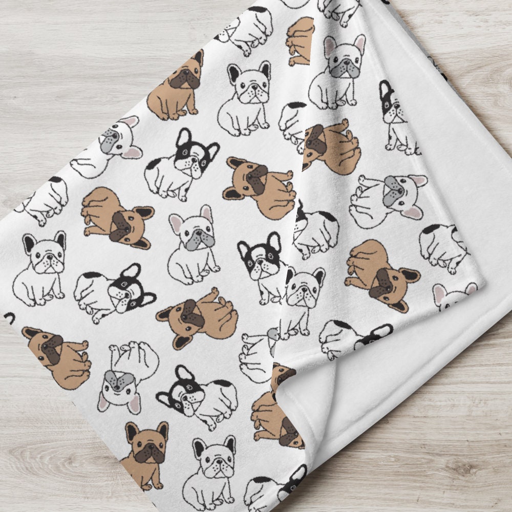 Frenchie Blanket French Bulldog Throw Blanket Dog Mom Gift Etsy