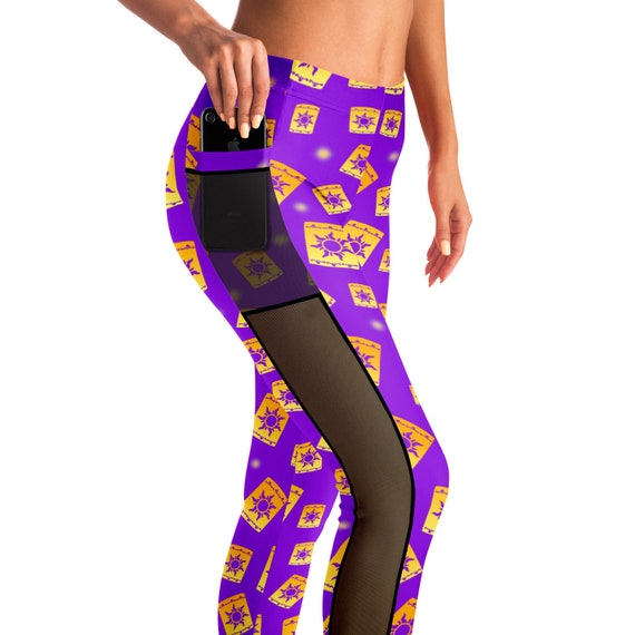 Tangled Lantern Mesh Pocket Leggings at Last I See the Light Disney Leggings  Run Disney Wear to Disney Leggings -  Canada