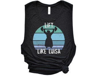 Lift Like Luisa Shirt | Disney Workout Shirt | Run Disney | Disney Luisa Shirt | Disney Sunset Shirt | Ladies’ Muscle Tank