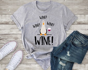 Wine! Wine! Wine! Shirt | Finding Nemo Shirt | Disney Shirt | Food and Wine Festival | Disney Trip | Short-Sleeve Unisex T-Shirt