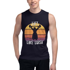 Lift Like Luisa Shirt | Disney Workout Shirt | Run Disney | Disney Luisa Shirt | Disney Sunset Shirt |  Men&#39;sMuscle Shirt
