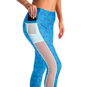 Spaceship Mesh Pocket Leggings | Epcot Leggings | Disney Leggings | Run Disney | Wear to Disney | Leggings