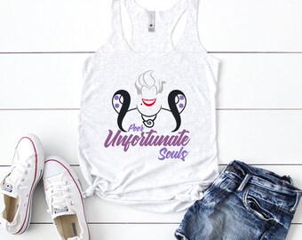 Poor Unfortunate Souls Shirt | Ursula Shirt | Disney Shirt | Disney Trip | Disney Vacation Shirt | Women's Racerback Tank