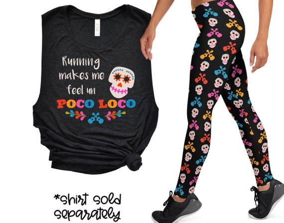 Coco Leggings | Un Poco Loco Leggings | Disney Leggings | Run Disney Leggings | Day of the Dead | Womens Leggings