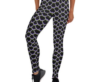 Dragon Scales Leggings | Maleficent Leggings | Run Disney | Disney Trip | Maleficent Outfit | Maleficent Costume | Leggings