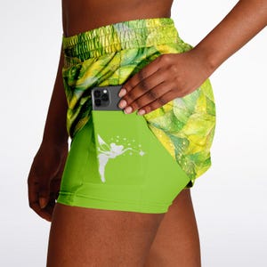 Tinkerbell Double Layer Women's Athletic Shorts | Peter Pan Shorts | Disney Shorts | Run Disney Outfit | Wear to Disney | Disney Costume image 11