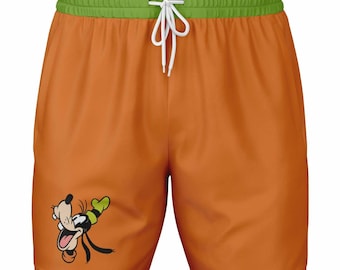 Pantaloncini sportivi da uomo a doppio strato di Pippo / Costume da corsa di Topolino e Minnie / Pantaloncini Disney / Disneybound Bounding / Disney da uomo