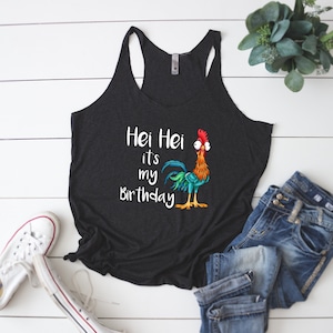 Hei Hei It&#39;s My Birthday Tank | Hei Hei Shirt | Birthday Shirt | Women&#39;s Racerback Tank