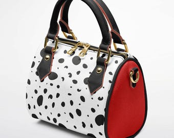 Cruella Dalmation Disney Park Crossbody Bag | Disney Cruise Essentials | Small Travel Handbag | Hands-Free Theme Park Bag